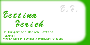 bettina herich business card